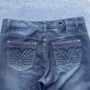 2000’s Scoop New York Black Jeans Mens 34 X 30 Y2K Grunge Hiphop Embroiled Denim